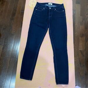 PAIGE Women's Navy Skinny Jeans